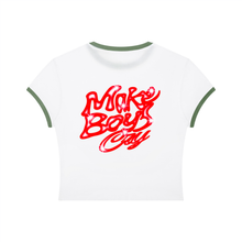 Load image into Gallery viewer, PrettyFaces,RingerTee,Cotton,Y2K,GraphicTee,WomenTee,LuxuryStreetwear,BlokHed